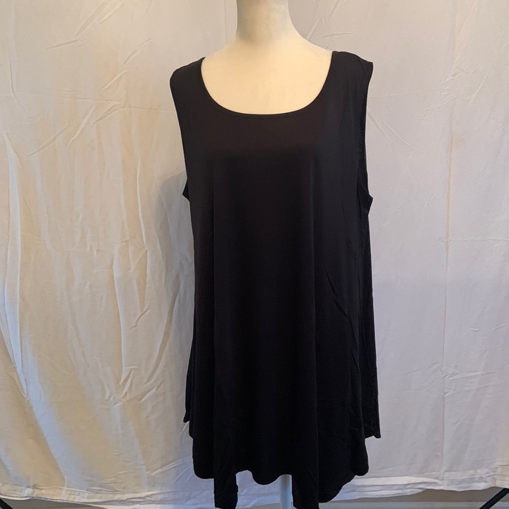 Womens black sleeveless tunic